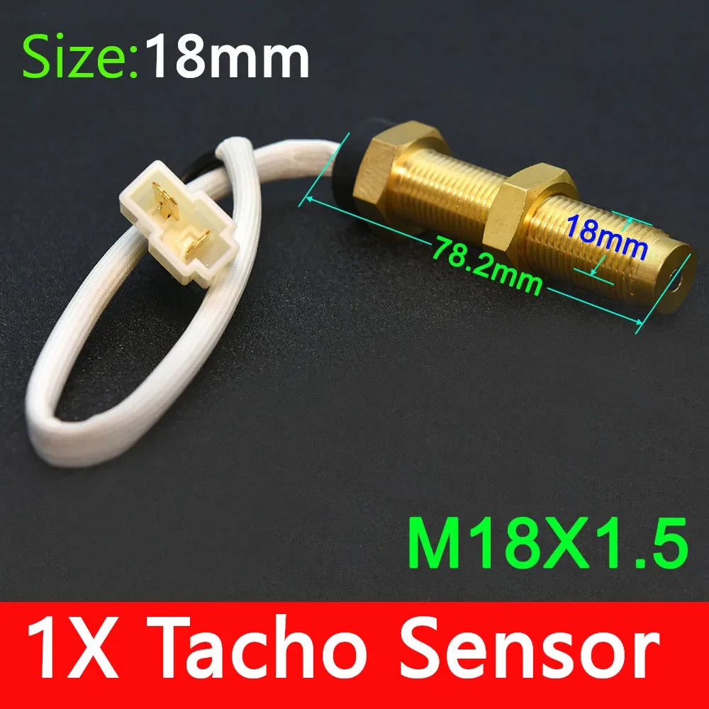HD Customized 85MM 3 IN 1 Gauge 120kmh 120MPH GPS Speedometer Fuel Gauge Voltage Voltmeter Tachometer RPM Sesnor With Antenna