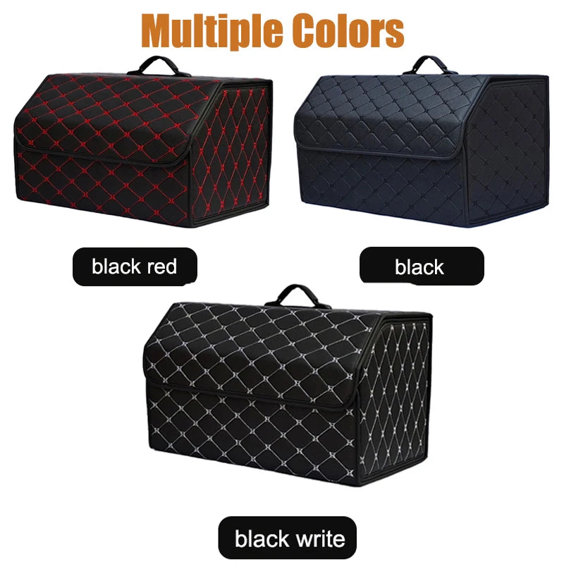 Car Trunk Organizer Box, Large Capacity, Auto Multiuse Tools, Storage Bag, Stowing, Tidy detail view