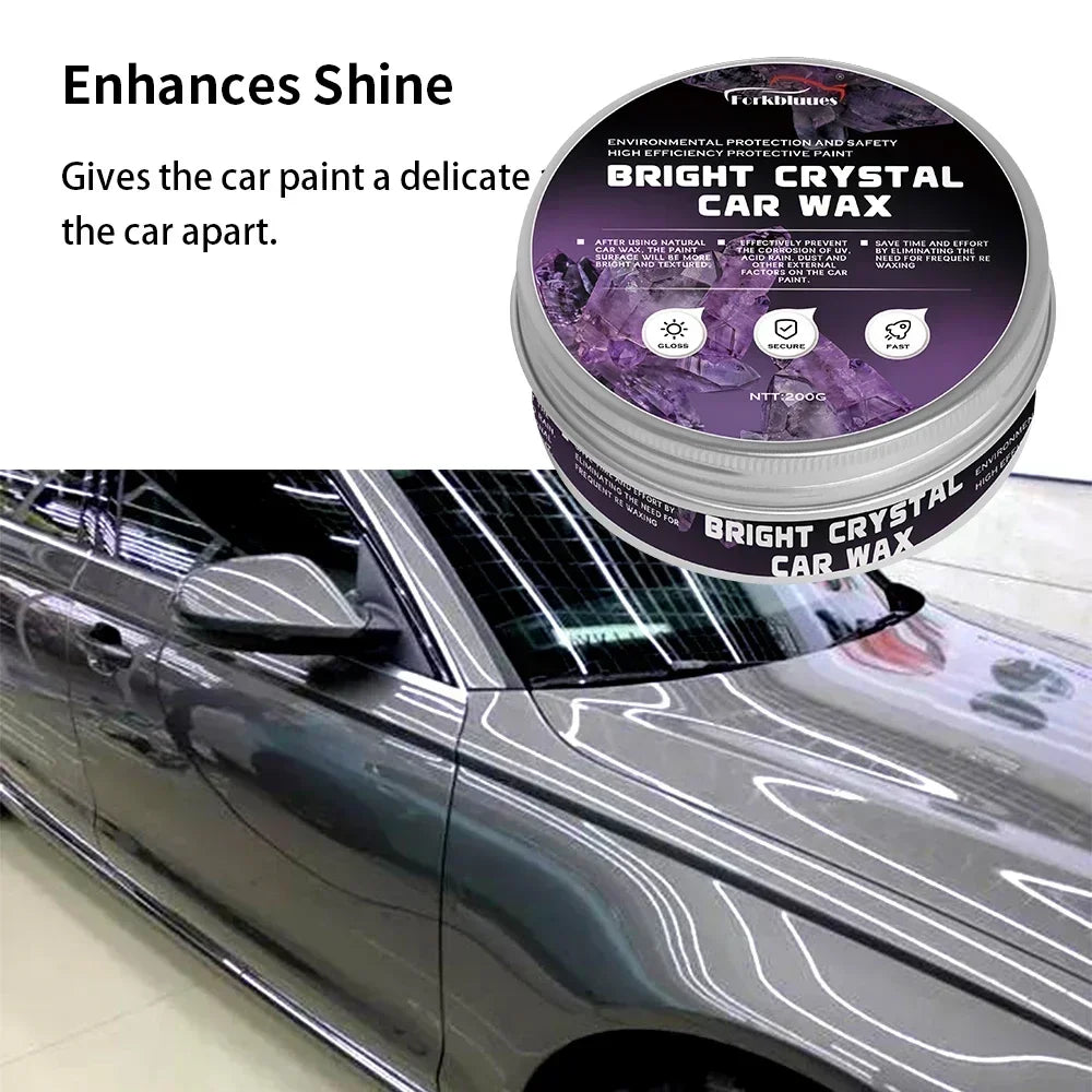 Car Wax Crystal Plating Set | Auto Nano Ceramic Coating Scratch Removal Agent close-up view