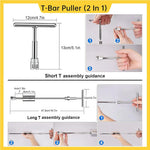 Auto Body Paintless Dent Repair Tool Kit Slide Hammer T-Bar Puller Dent Removal Lifter Tools Car Body Repair Tools for Vehicle