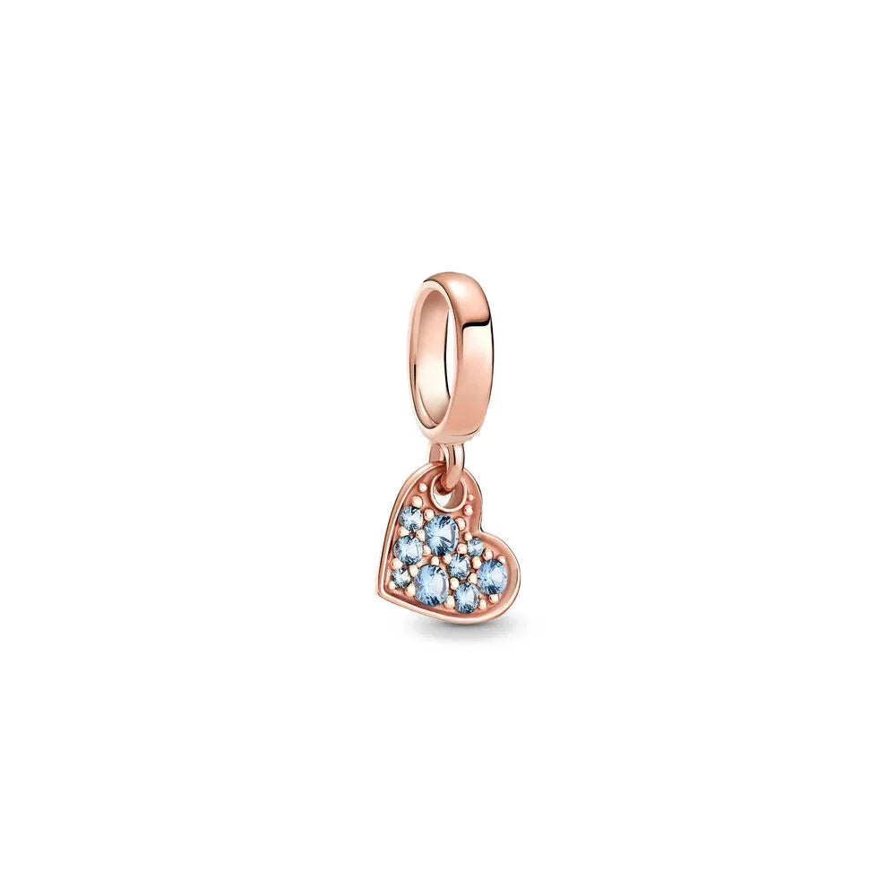 925 Sterling Silver Trinkets Rose Gold Locks And Keys Charm Of 925 Chain Bead Fit Ori alternate view