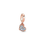 925 Sterling Silver Trinkets Rose Gold Locks And Keys Charm Of 925 Chain Bead Fit Orig close-up view