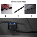 4Pc Sleek Car Cable Organizer Kit Universal Sleeves for a Neat Damage-Free Interior additional angle