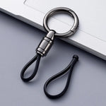 Car Key Chain Pendant Metal Simple Key Chain Men's Waist Hanging Buckle Ring Pendan additional angle
