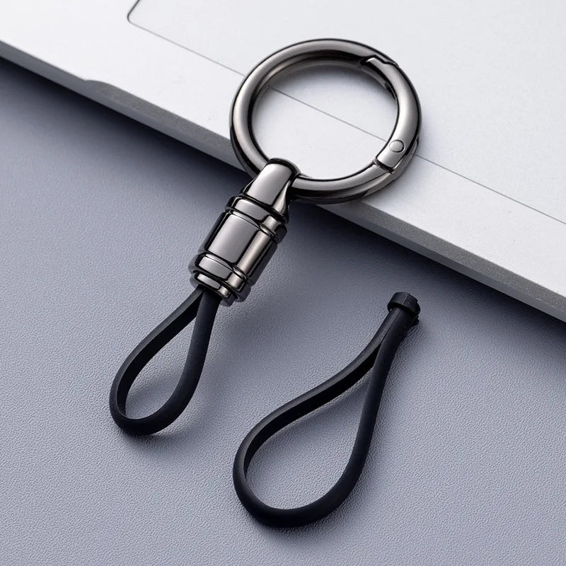 Car Key Chain Pendant Metal Simple Key Chain Men's Waist Hanging Buckle Ring Pendan additional angle