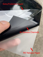 Premium PET Gloss Black Vinyl Wrap Film Car Stickers Foil Air Release Channels For Au alternate view