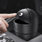 Car Trash Can Swing Lid Mini Leakproof Plastic Trash Bin detail view