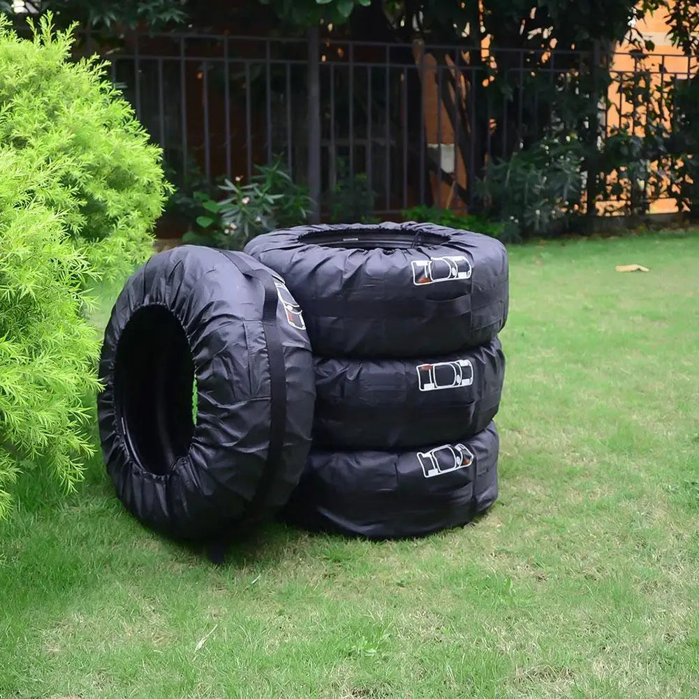 Car Spare Tire Covers Case Auto Wheel Tires Storage Bags Dust-proof Protector Car Accessories