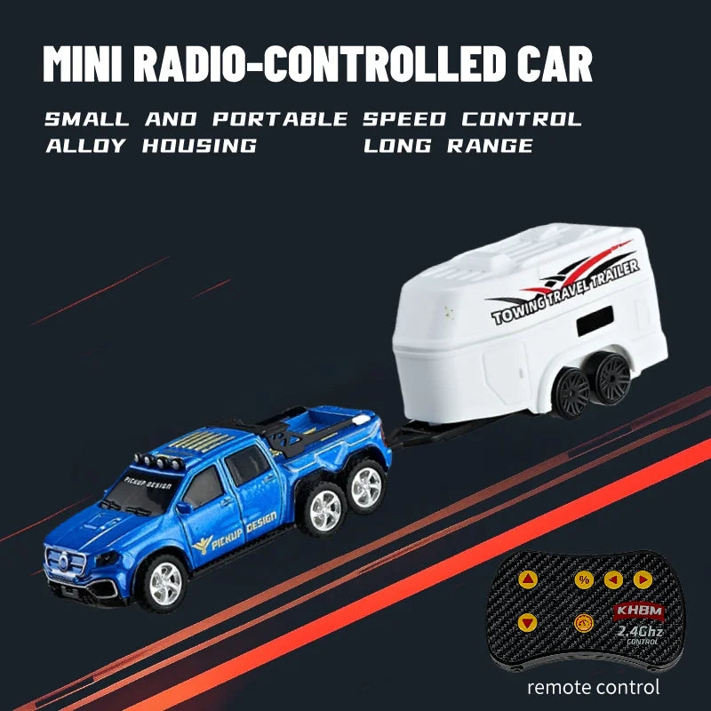 New RC Car MINI Alloy 1/64 Remote Control Car Convenient to Carry 60 Minutes of Wor additional angle