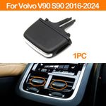 Interior Car Rear Air Conditioning AC Vent Grille Outlet Slider Knob Tab Clip Repair Kit For Volvo V90 S90 XC90 2016-2024