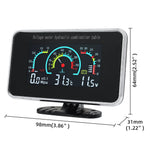 3 in 1 Car LCD Digital Gauge | Voltmeter Oil Pressure Water Temp 12-24V additional angle