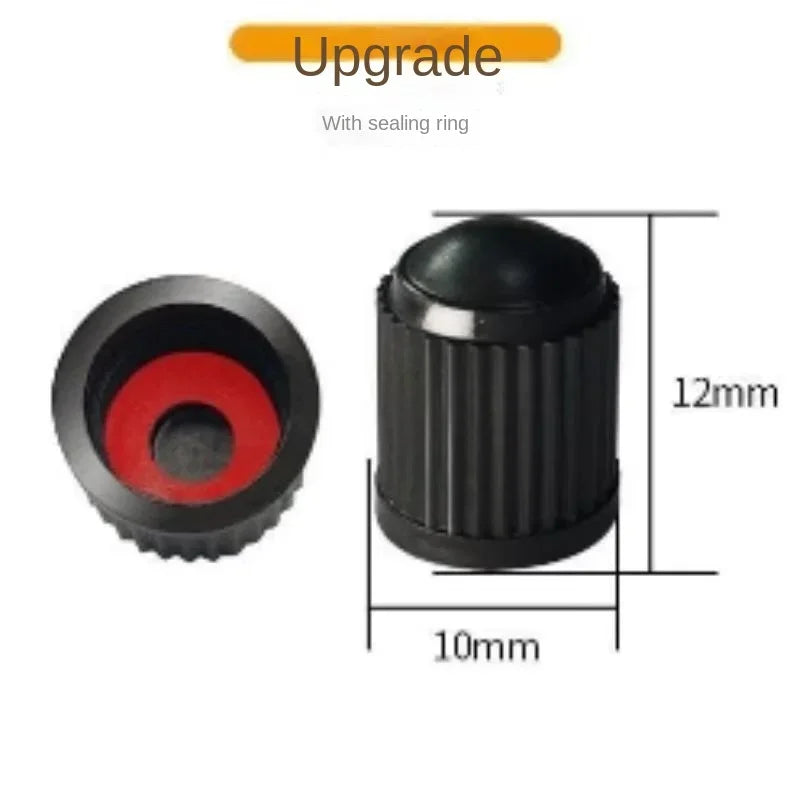 Plastic Tire Valve Dust Caps | Universal Schrader Stem Covers for Car, Bike, Truck detail view