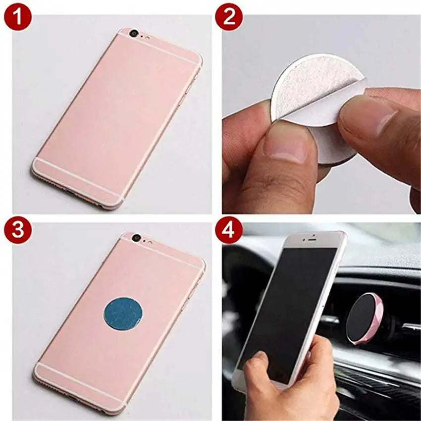 10Pcs Metal Plate Disk Iron Sheet for Magnetic Car Phone Holder | Universal Size Fit lifestyle view