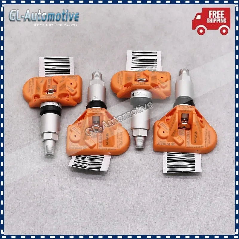 4PCS TPMS Tire Pressure Sensor 433MHz 5Q0907275F | Compatible with Audi VW Porsche Bentley McLaren