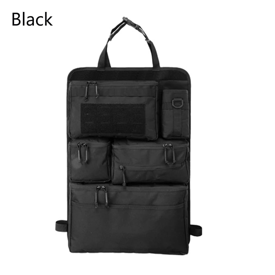Multifunction 62*42CM 600D Tactical Car Back Seat Multi-Pocket Portable Hanging Storag close-up view