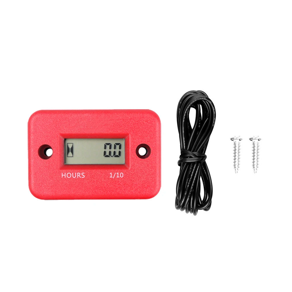 LCD Digital Tach Hour Meter | Waterproof Hour Counter for ATV Motorcycle Boat Generat alternate view