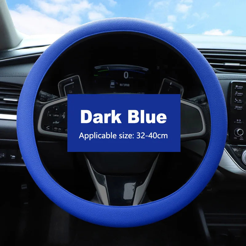 Non-Slip Silicone Steering Wheel Cover 38cm additional angle