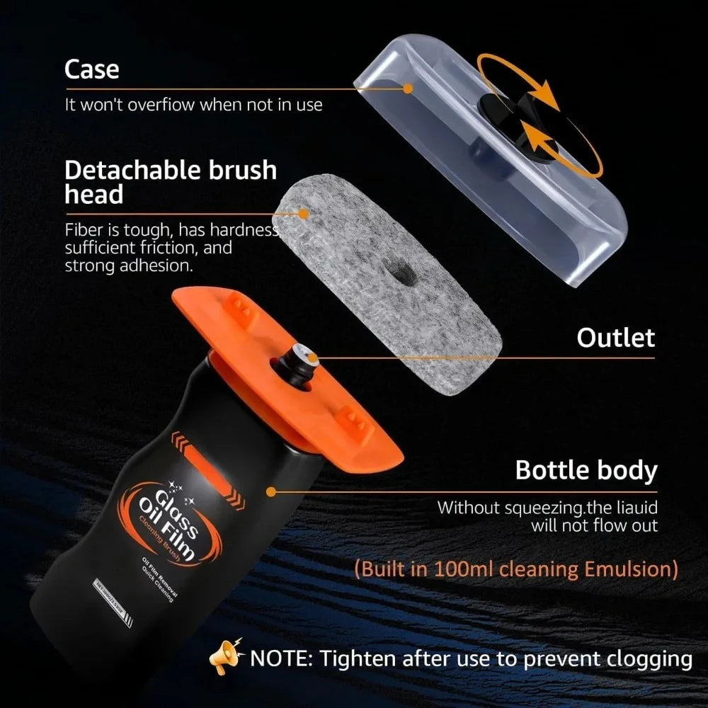 Professional Car Glass Oil Film Remover Windshield Cleaning Brush Anti-Fog Brightenin lifestyle view