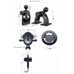 Magnetic Car Phone Holder | Strong Center Console Adhesive Mount for Secure Holding additional angle