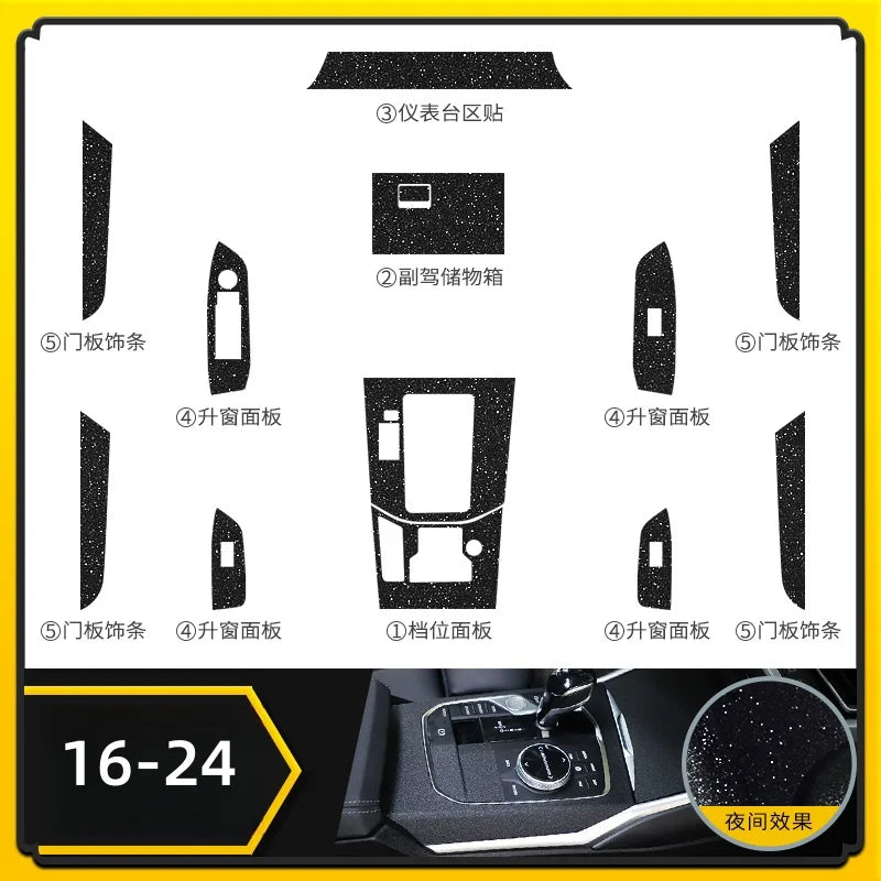 For Mazda CX5 CX-5 Starry Sky Film Interior Modification Central Control Instrument S alternate view