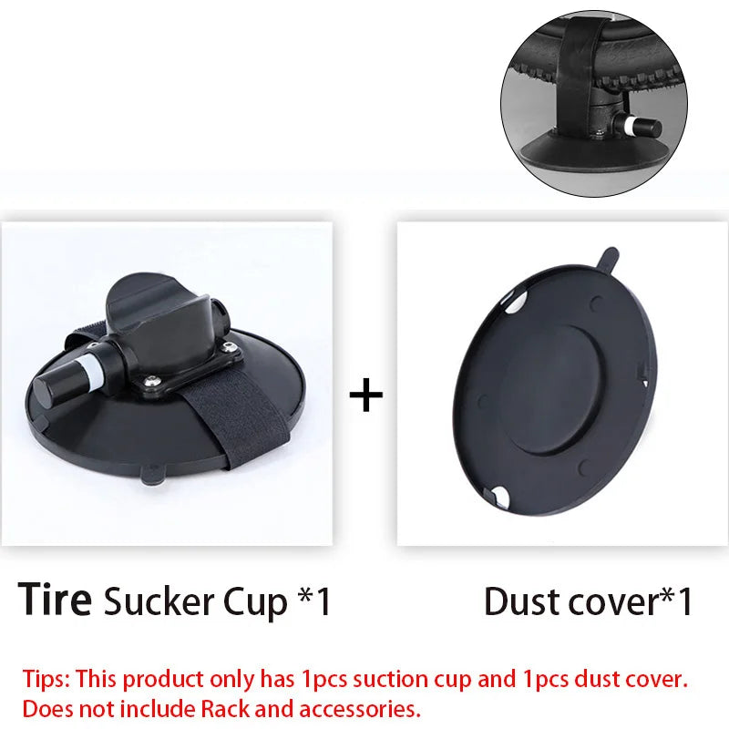 Rockbros Suction Cup Holder with Pump | Roof-Top Bike Rack Vacuum Mount for MTB and Road detail view