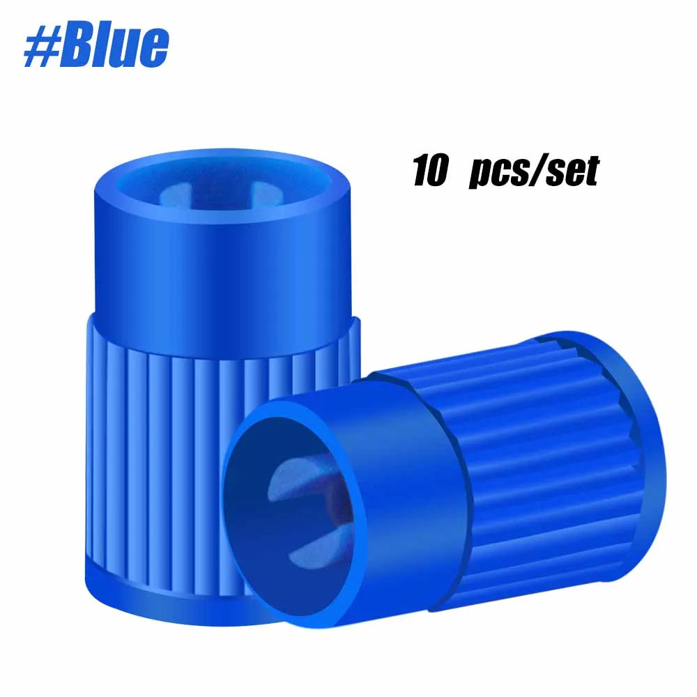 10pcs Plastic Tire Valve Caps | Universal Dust Covers for Cars Trucks Motorcycles SUV alternate view
