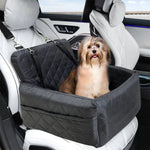 Warm Portable Dog Car Seat for Small Medium Dogs | Pet Travel Bed with Safety Belt alternate view