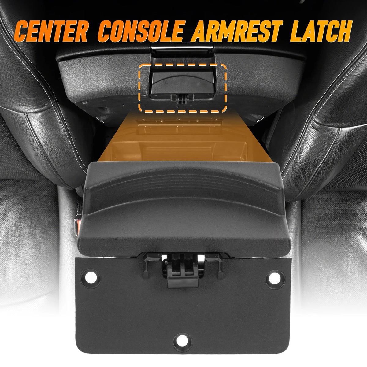 Lower Armrest Lid Latch for Dodge Ram 1500 2500 3500 4500 5500 2013-2017 Full Console Center Box Lock 5RQ83LU7AC 5RQ83DX9AC