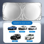 Car Front Windshield Sunshade Heat Insulation close-up view