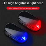 Car Fake Security Light Solar Powered Simulated Dummy Alarm Wireless Warning Anti-The alternate view