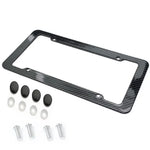 Car Motorcycle 30*15CM 1/2pcs License Plate Frame Carbon Pattern Plastic License Plat lifestyle view