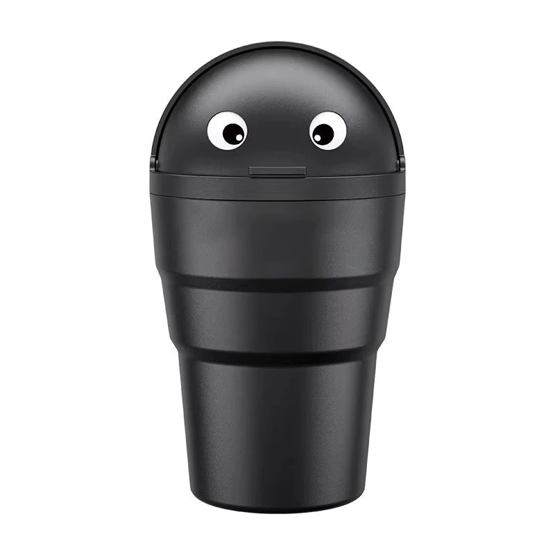 Car Trash Can Swing Lid Mini Leakproof Plastic Trash Bin alternate view