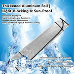 Car Front and Rear Sun Visors Car Windshield Summer Sun Protection Heat Insulation Win close-up view