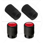 Itachi Rinnegan Sharingan Tire Valve Caps | 4pc Aluminum Anime Car Accessories detail view