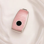 Luxury Diamond Pattern TPU For Mercedes Benz A C E S G Class GLC GLS W177 W205 W213 W222 X167 AMG Remote Car Key Case Cover Fob