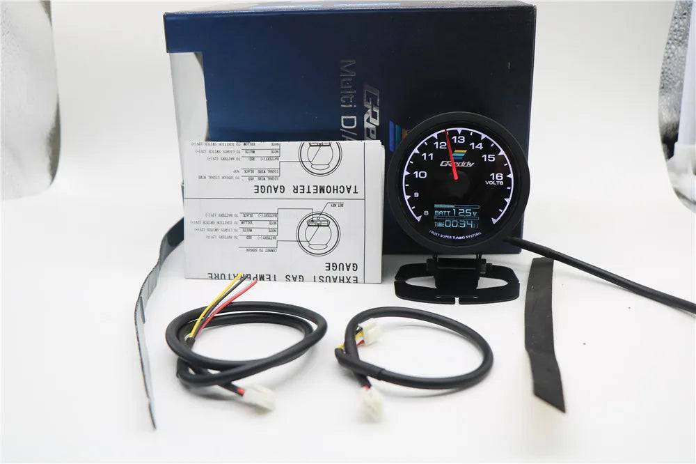 GReddi 7 Color Turbo Boost Gauge | 62mm 2.5 Inch Car Racing Meter with Sensors lifestyle view