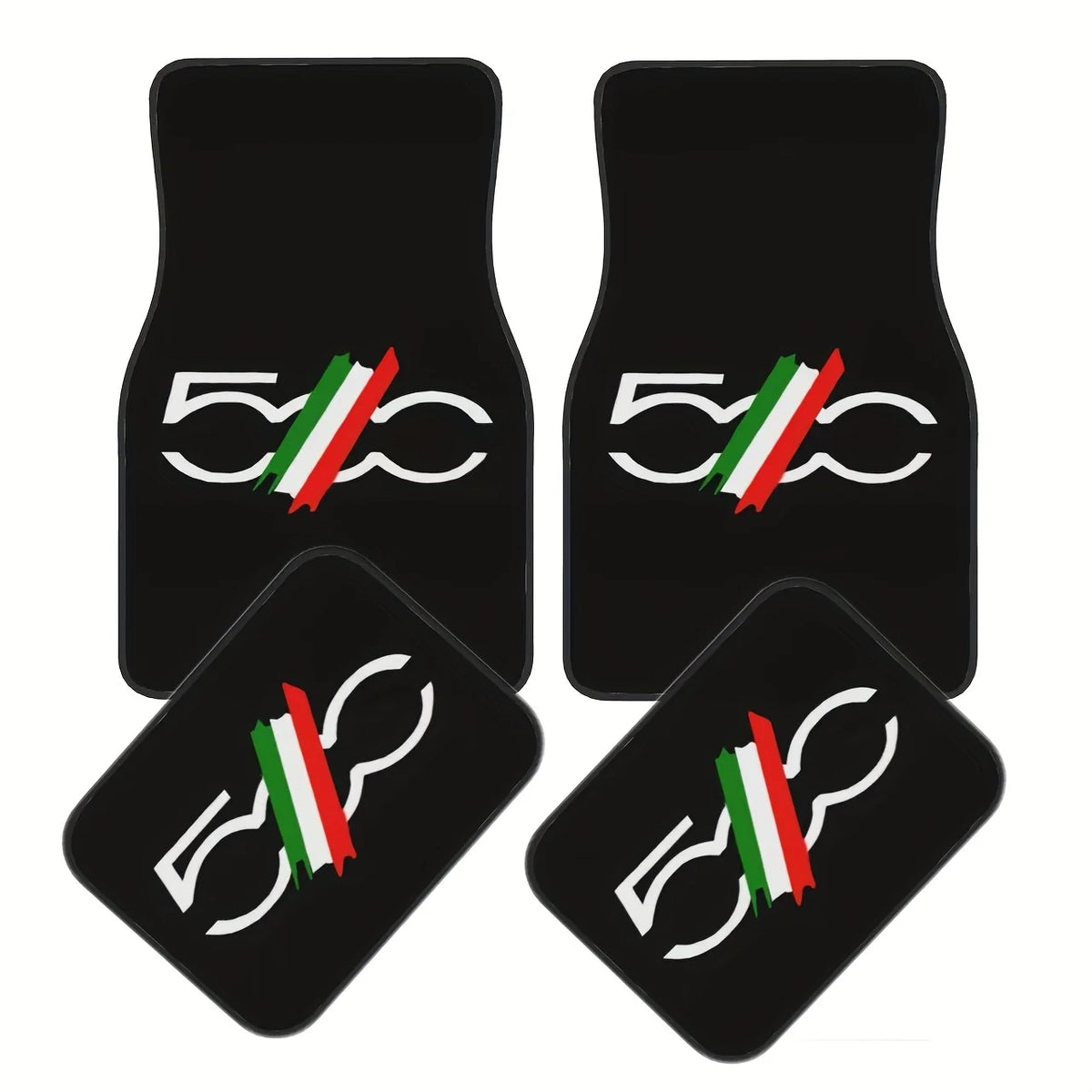 Universal Fit, Easy-to-Clean Suitable for Hatchbacks & Sedans 4pcs Minimalist FIAT additional angle