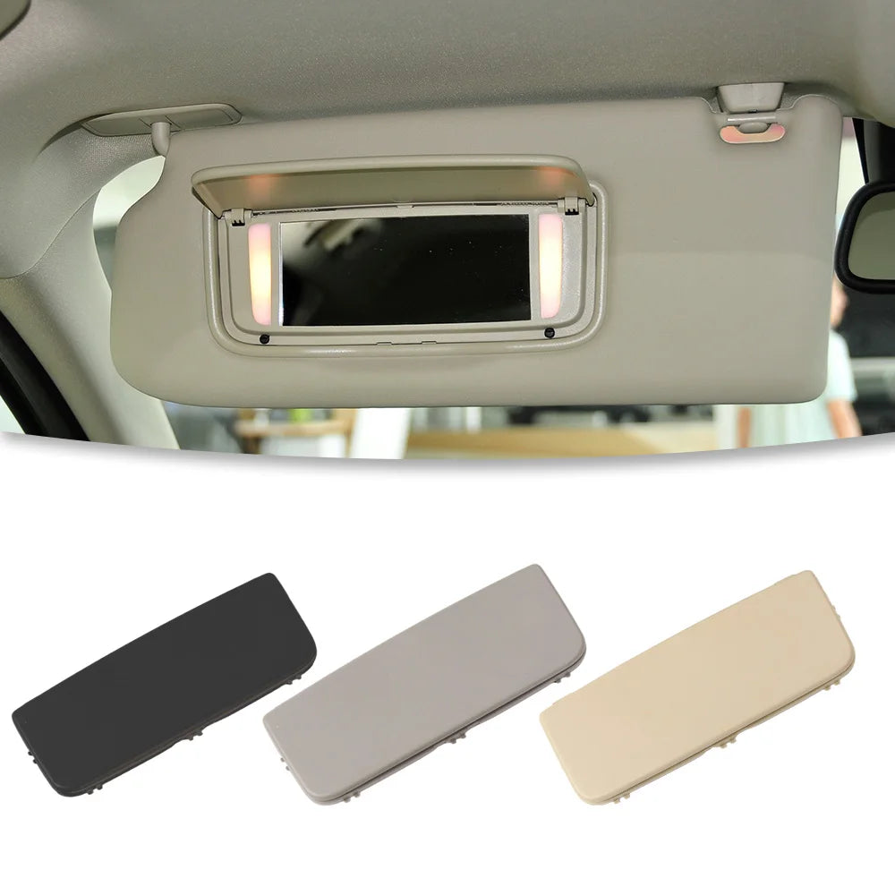 For Volvo Sun Visor Makeup Mirror Glass Cover Light Lamp Cap Lid For XC60 XC90 S80 XC70 V70 Car Roof Sunvisor