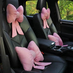 Cute Pink Bowknot Car Neck Pillow alternate view