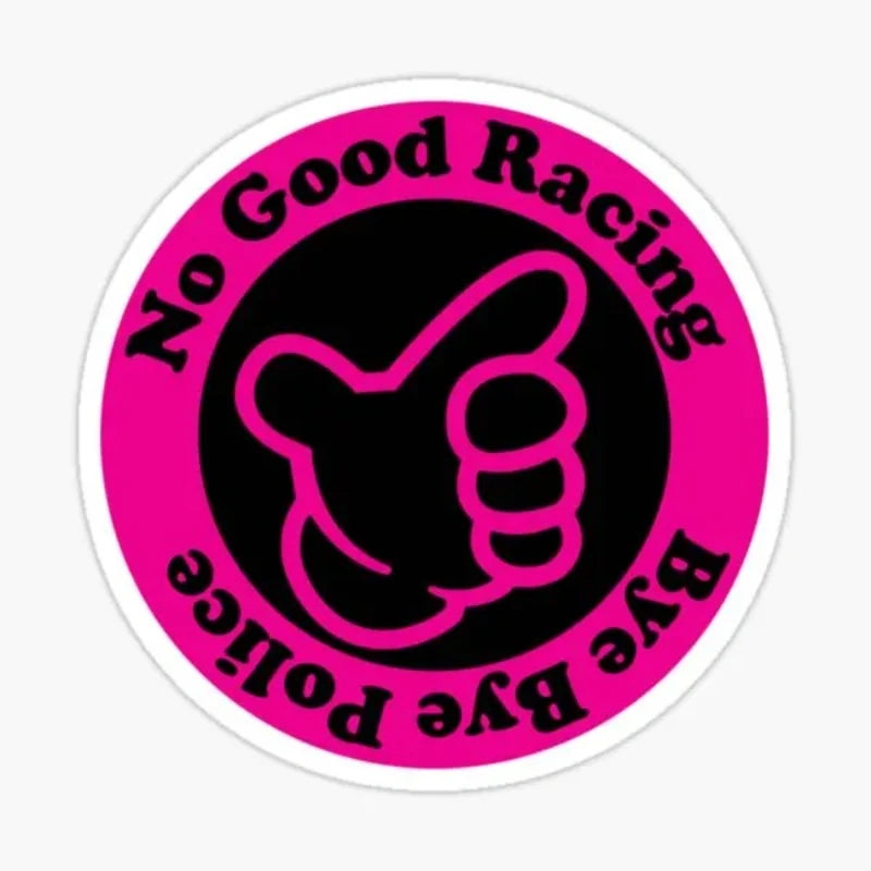 PVC No Good Classic Hand Creative Stickers for Car Motorcycle Truck Laptop Window Off lifestyle view