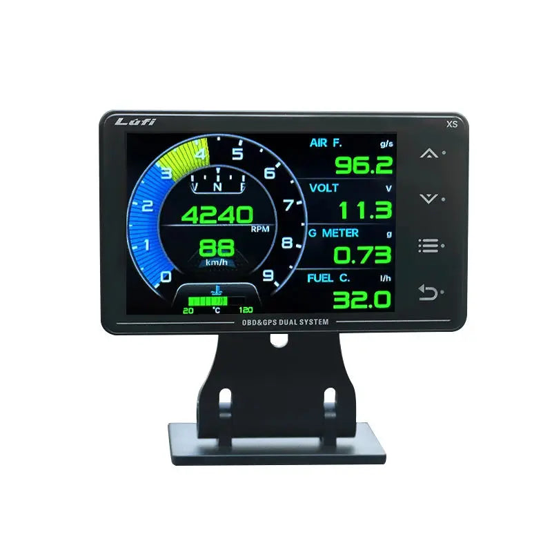 LUFI XS Gauge OBD GPS Head-up Display | Turbocharged Oil Pressure Temperature Meter