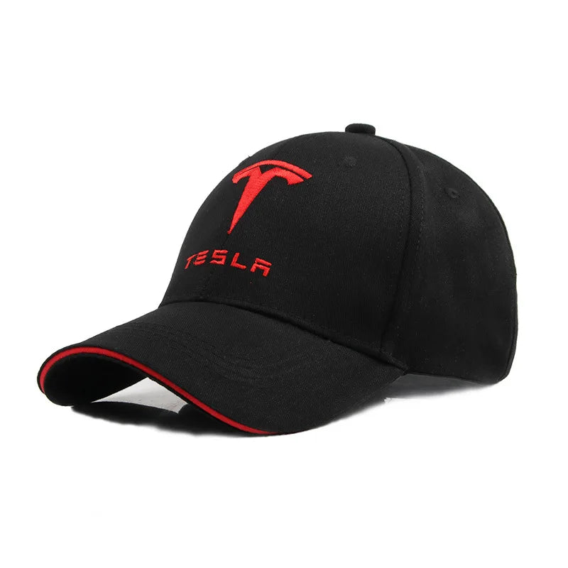 Tesla Emblem Baseball Cap | Outdoor Sports Hat for Tesla Enthusiasts additional angle