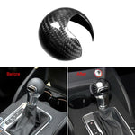 Carbon Fiber Pattern Gear Shift Knob Handle Trim Cover Sticker For Audi A3 8V S3 TT 2014 2015 2016 2017 2018 LHD Car Accessories
