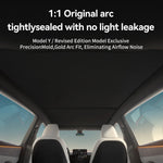 Tesla Model 3 Y Sunshade | Black Roof Graphene Honeycomb Sunroof Shade for 2025-202 additional angle