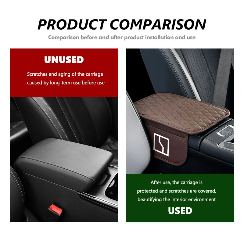 Car Arm Rest Pad Center Console Armrest Elbow Protector Cushion For Zeekr X 001 009 007 7X 2022 2023 2024 EV 2021-2023 Krypton