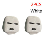 Universal Car Headrest Cover Car Seat Face Mask Ski Mask Halloween Christmas Funny De alternate view