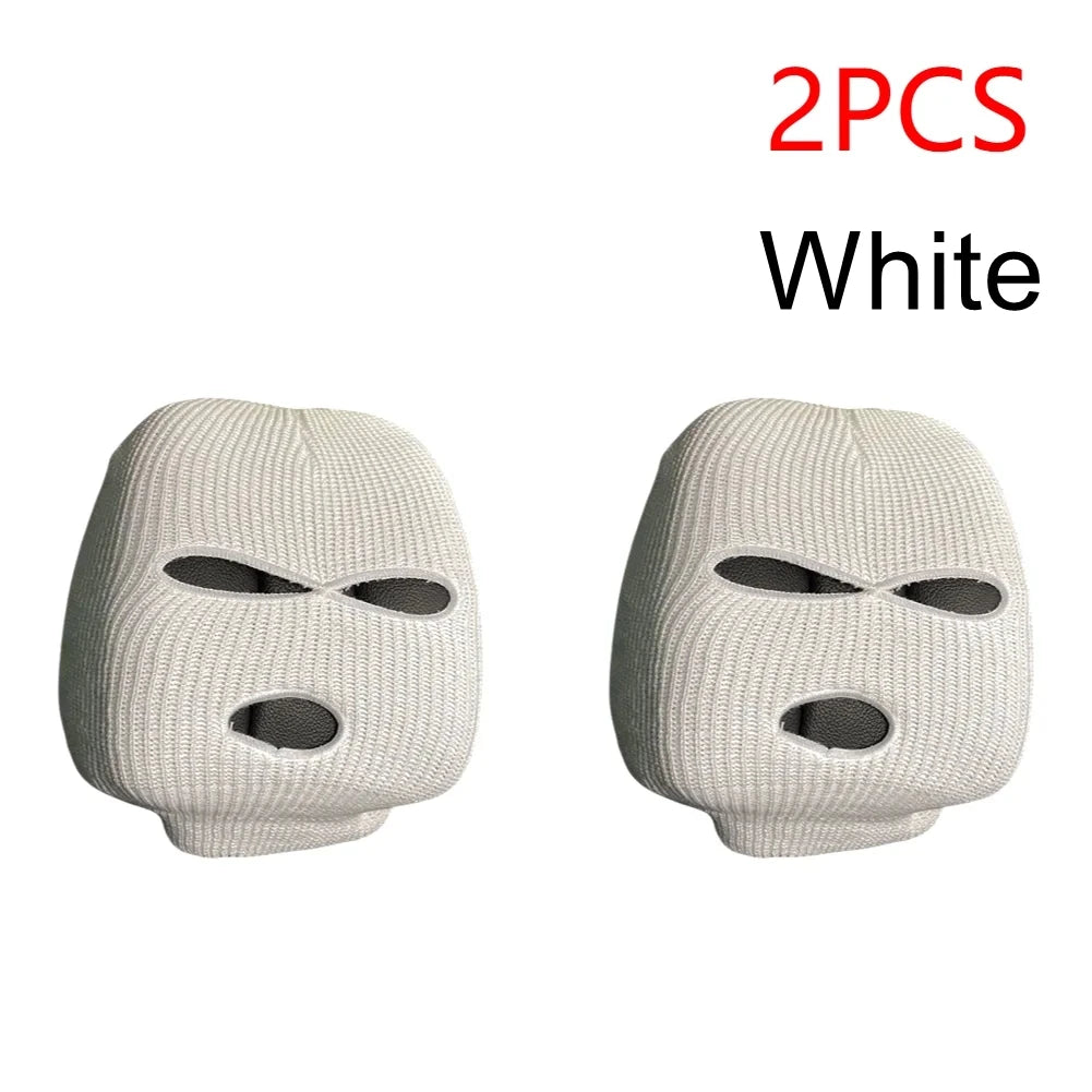 Universal Car Headrest Cover Car Seat Face Mask Ski Mask Halloween Christmas Funny De alternate view