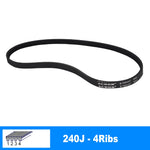 240J PJ610 V-Belt 3/4/5/6/7/8 Ribs For RC Model Motor Transmission Timing Belt additional angle