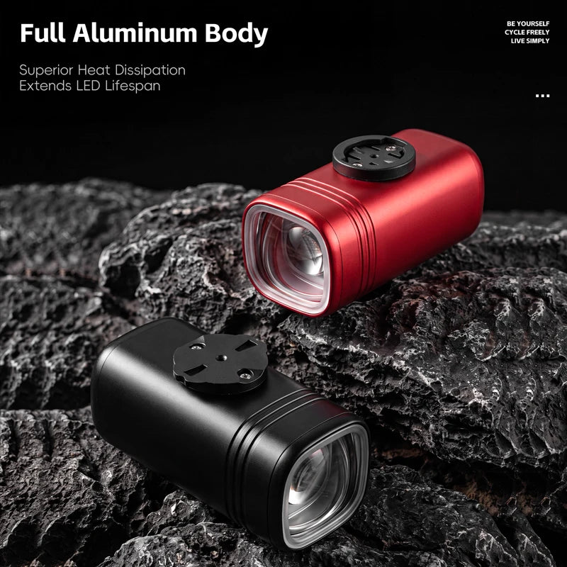 WEST BIKING 1300LM Bike Light USB Rechargeable Waterproof LED Mini Headlight Folding Bik detail view