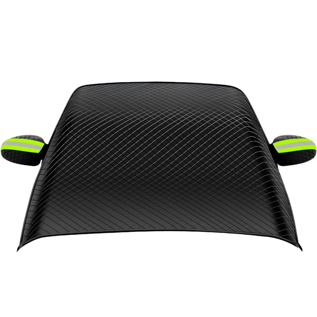 Black Oxford Car Windshield Cover | All-Season UV Rain Frost Snow Protector detail view